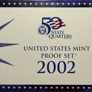 2002-S US Mint Proof Set, 10 coins, Original Official Package